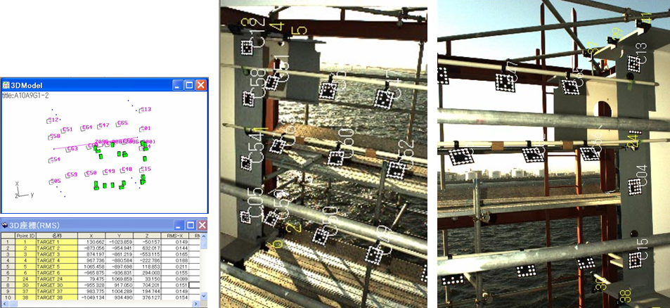 構造物遊間を三次元計測